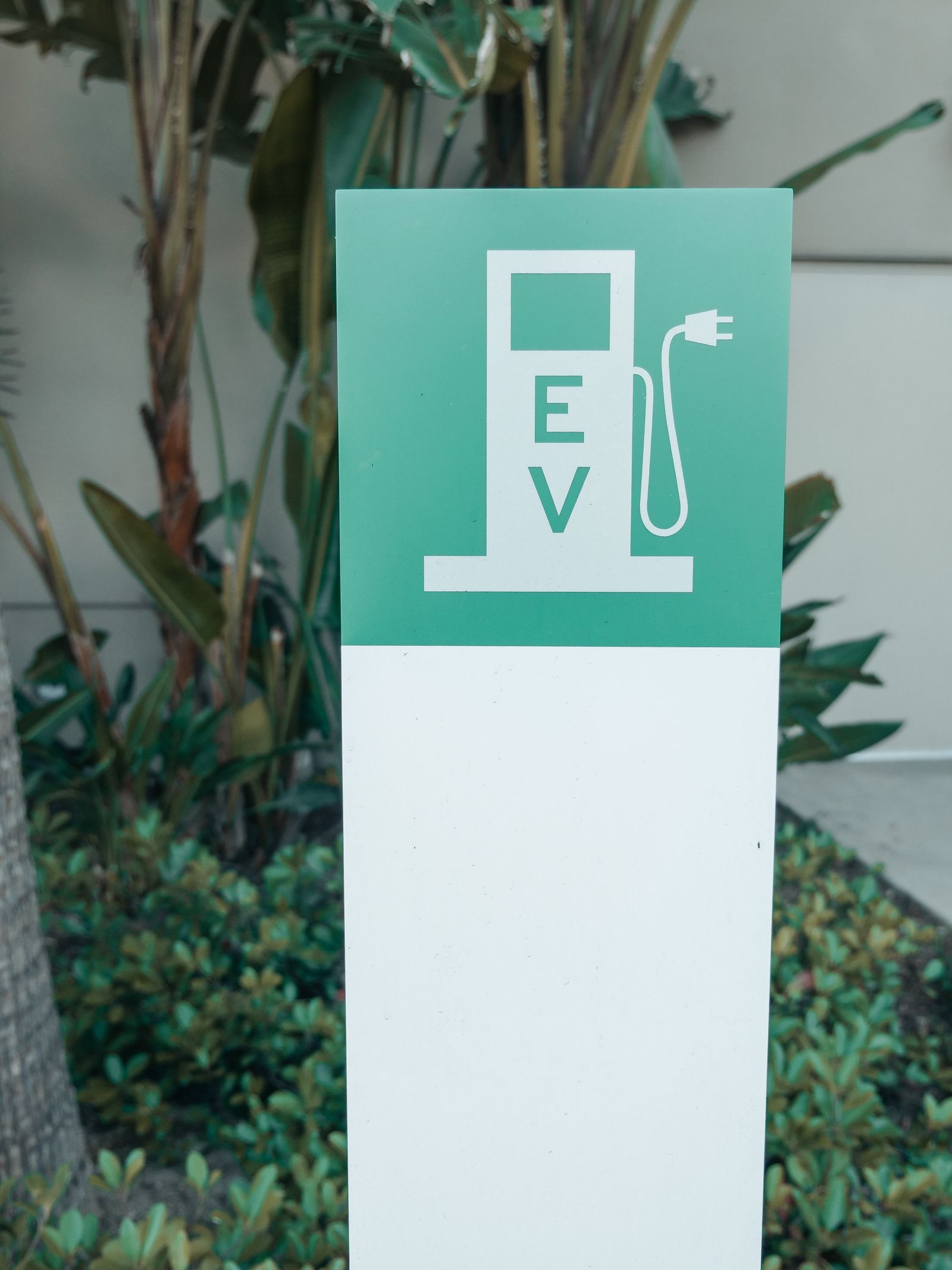 Outdoor EV charging equipment exposed to direct sunlight